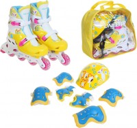 Роликовые коньки Onlitop 1231413 р.38-41 Yellow blue + защита