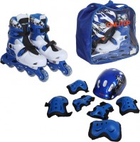 Роликовые коньки Onlitop 1231419 р.38-41 Blue black white + защита