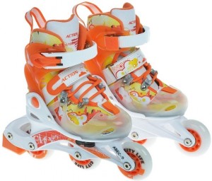 Роликовые коньки Action PW-116 26-29 White orange