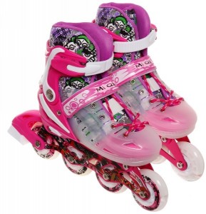 Роликовые коньки Happy Star 9812В р-р 29-33 Pink