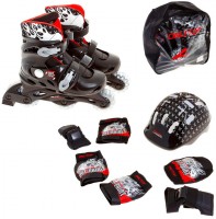 Роликовые коньки Onlitop 869332 31-34 Black red