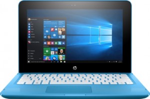 Ноутбук-трансформер HP Stream x360 11-aa000ur (Celeron N3050 1.6Ghz/11.6/2Gb/32Gb/GMA HD/W10 Home 64/Ocean wave) Y7X57EA