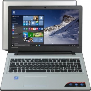 Ноутбук Lenovo IdeaPad 300-15IBR (Pent N3710 1.6Ghz/15.6/2Gb/500Gb/920M/W10 Home/Silver) 80M300MURK