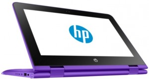 Ноутбук-трансформер HP Stream x360 11-aa002ur (Cel N3050 1.6Ghz/11.6/2Gb/SSD32Gb/HD Graphics/W10H64/Violet) Y7X59EA