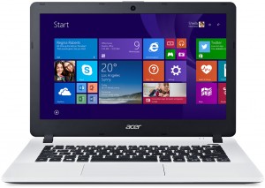 Ноутбук Acer Aspire ES1-331-C5DP (Celeron/N3060/1.6Ghz/13.3/2Gb/SSD32Gb/HD Graphics/W10/White) NX.G18ER.003