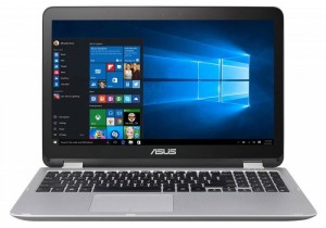 Ноутбук-трансформер Asus VivoBook TP501UQ-DN035T (Core i7 6500U 2.5Ghz/15.6/8Gb/1Tb/940M/W10H64/Black) 90NB0CV1-M00790
