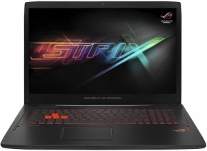 Ноутбук Asus ROG Strix GL702VT (i7 6700HQ 2.6Ghz/17.3/12Gb/1Tb+SSD256Gb/GTX 970M/W10/Black) 90NB0CQ1-M01300