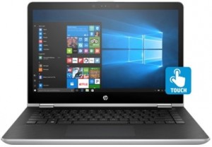 Ноутбук-трансформер HP Pavilion x360 14-ba049ur (Pentium 4415U 2.3Ghz/14/4Gb/128Gb/HD Graphics 610/W10 Home/Silver) 2GG93EA