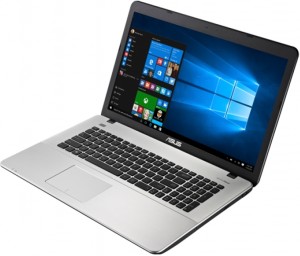 Ноутбук Asus X751SA-TY166T (Pent N3710 1.6Ghz/17.3/4Gb/500Gb/DVD/HD Graphics/W10 Home/White) 90NB07M2-M03160