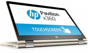 Ноутбук-трансформер HP Pavilion x360 14-ba019ur (Core i3 7100U 2.4Ghz/14/6Gb/500Gb/GeForce 940M/W10H64/Gold) 1ZC88EA