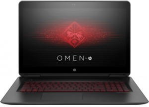 Ноутбук HP Omen 17-w210ur (Core i5-7300HQ  2.5Ghz/17.3/16Gb/1Tb/DVD/GTX 1050/W10Home64/Black) 1GP05EA