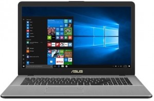 Ноутбук Asus N705UD-GC150T (core i7-8550U 1.8Ghz/17.3/12Gb/1Tb+SSD128Gb/GTX1050/W10Home) 90NB0GA1-M02120
