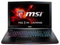 Ноутбук MSI GE62 2QF (i7 5700HQ/2.6Ghz/8Gb/15.6/1Tb/DVDRW/WiFi/BT/W8.1/Black)