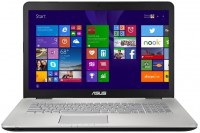 Ноутбук Asus N751JK (Core i7 4710HQ/2.8Ghz/16Gb/17.3/1Tb/SSD128Gb/DVD-RW/WiFi/BT/W8.1/Grey)