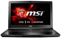 Ноутбук MSI GL62 6QC-098XRU (i5/6300HQ/2.3Ghz/8Gb/15.6/750Gb/DVDRW/GF940MX/2Gb/WiFi/DOS/Black) (9S7-16J612-098)