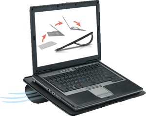 Охлаждающая подставка для ноутбука Fellowes GoRiser Black