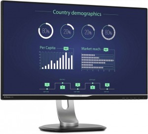 Монитор Philips 258B6QUEB Silver black