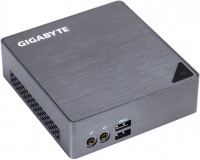 Неттоп Gigabyte BRIX Gray(i3/6100U/2300mHz/MiniDP/HDMI/Lan/WiFi)