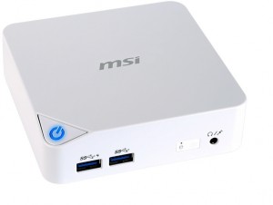 Неттоп MSI Cubi 238XRU (Celeron 3215U 1.7Ghz/4Gb/SSD128Gb/HD Graphics/White) 9S6-B09612-238