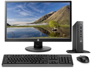 Компьютер HP 260 G2 DM (Core i3 6100U 2.3Ghz/4Gb/SSD 128Gb/HD Graphics 520/W10 Pro) + монитор V213a Z6S63ES#ACB