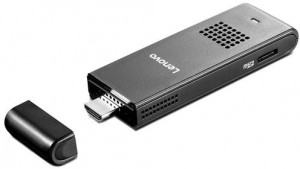 Неттоп Lenovo IdeaCentre Stick 300 (Atom Z3735F 1.33Ghz/2Gb/SSD32Gb/HD Graphics/W8.1/Black) 90ER000BRU