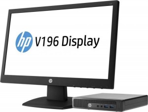 Неттоп HP Bundles 260 G1 DM (Celeron 2957U/1.4GHz/18.5/4Gb/SSD128Gb/HD Graphics/DOS/Black) W4A36ES