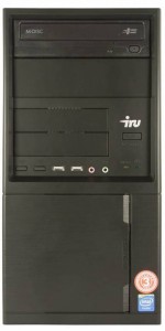 Компьютер iRu Office 311 MT (Core i3 4170 3.7Ghz/4Gb/1Tb/DVD/HD Graphics 4400/DOS/Black) 388474