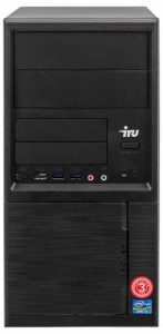 Компьютер iRu Office 110 MT (Celeron J3355 2Ghz/4Gb/500Gb/HD Graphics 500/DOS/Black) 1005576