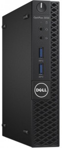 Компьютер Dell Optiplex 3050 Micro (Core i3 6100T 3.2Ghz/4Gb/500Gb/DVD/HD Graphics 530/Win10Prof/Black) 3050-2530