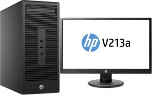 Компьютер HP Bundles 280 G2 MT (Core i5 6500 3.2Ghz/4Gb/1Tb/DVD/HDG 530/DOS/Black) Z2J75ES + монитор V213a