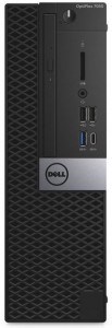 Компьютер Dell OptiPlex 7050 SFF (Core i7 6700 3.4GHz/8Gb/2Tb/DVD/Radeon R5 430/W10 Pro 64/Black) 7050-4360
