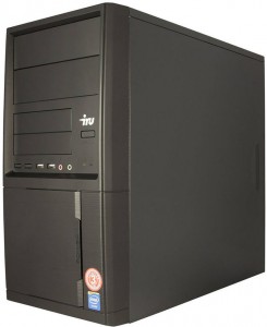 Компьютер iRu Corp 310 (Pent G3460 3.5Ghz/4Gb/500Gb/DVD/HD Graphics/W10 Pro 64/Black) 477047