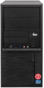 Компьютер iRu Home 313 MT (Core i3 7100 3.9Ghz/4Gb/1Tb/GT 710/DOS/Black) 497778