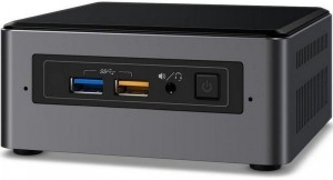 Неттоп Intel NUC Original (Core i5 7260U 2.2Ghz/4Gb/1Tb+SSD16Gb/Iris Plus Graphics 640/W10Home/Black) BOXNUC7I5BN