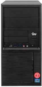 Компьютер iRu Home 312 MT (Pentium G4400 3.3Ghz/8Gb/1Tb/GeForce GT730/DOS/Black) 497767