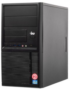 Компьютер iRu Home 313 MT (Core i3 7100 3.9Ghz/4Gb/1Tb/GeForceGT710/W10Home/Black) 1027726