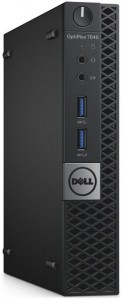 Неттоп Dell OptiPlex 7040 Micro (Core I5-6500T 2.5GHz/8Gb/SSD128Gb/HDG530/W7 Pro 64+W10 Pro) 7040-2723