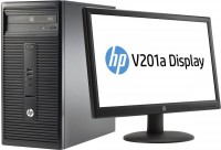 Компьютер HP Bundle 280 G1 MT (Celeron/G1840/2800MHz/2Gb/500Gb/DVDRW/W8.1P/Black) + V201a