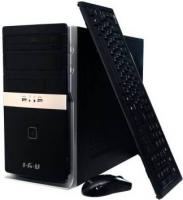 Компьютер iRu Corp 320 Cel G1820/4Gb/500Gb/DVDRW/No OS/black/клавиатура/мышь