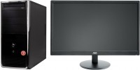 Компьютер Дабл Ю Home (Core i3/4130/8Gb/1000Gb/GT740/2Gb/DVDRW/NoOS/Black) + Монитор AOC E2270SWN Black