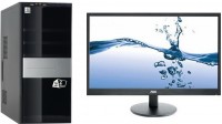Компьютер Дабл Ю Gamer (Core i5/3470/3200Mhz/H61/8192Gb/GTx750/1Gb/1000Gb/DVDRW/NoOS/Black) + AOC M2470SWDA Black