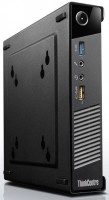 Компьютер Lenovo ThinkCentre M53 Tiny slim (P/G3250t/2.8GHz/8Gb/SSD120Gb/HDG/WiFi/Win7Pro+W8.1Pro/Black) 10AY009ARU