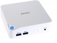 Неттоп MSI Cubi-227RU (Celeron 3215U/1.7/2Gb/500Gb/Int:Intel HD/WiFi/BT/Vesa/4xUSB 3.0/HDMI/LAN/Win10/White)