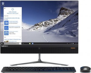 Моноблок Lenovo IdeaCenter AiO 510-23ISH (Core i3 6100T 3.2Ghz/23/8Gb/1Tb/DVD/GF940M/DOS/Black) F0CD007DRK