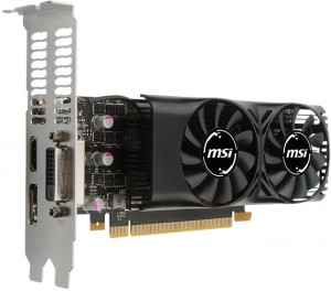Видеокарта MSI GeForce GTX 1050 1354Mhz PCI-E 3.0 2048Mb 7008Mhz 128bit (GTX 1050 2GT LP)