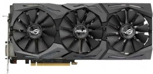 Видеокарта Asus GeForce GTX1080 Strix 1784Mhz PCI-E 3.0 8Gb 10010Mhz 256bit DVI 2HDMI 2DP (STRIX-GTX1080-O8G-GAMING)