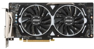 Видеокарта MSI Radeon RX 480 1291Mhz PCI-E 3.0 4096Mb 7000Mhz 256bit DVIx1/HDMIx2/DPx2/HDCP (RX 480 ARMOR 4G OC)