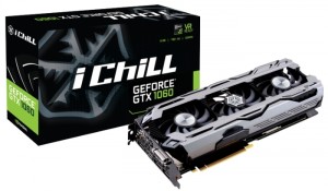 Видеокарта Inno3D iChill  GeForce GTX 1060 1569Mhz PCI-E 3.0 6144Mb 8200Mhz 192 bit HDCP, DVI, HDMI, 3*DP Retail