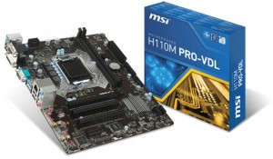 Материнская плата MSI H110M PRO-VDL