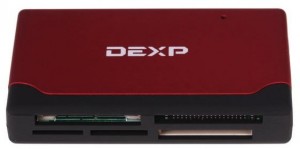 Картридер DEXP RL-02 Black red